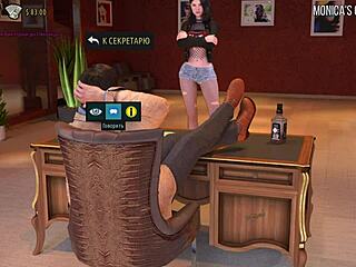 Tits Flashed in Workplace Anime Fantasy