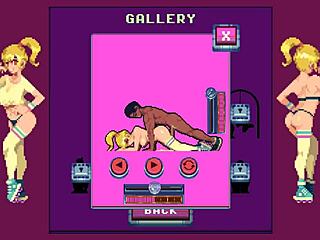 Roller babe hentai game ep 2 features outdoor BDSM with muscular guys