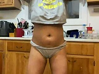 Mature Latina Anna Maria Dances And Does Dishes