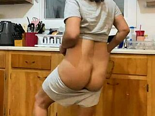 Mature Latina Anna Maria Dances And Does Dishes