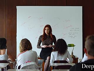 Maitland Ward leert donkere lessen met diepere pijpbeurten aan studenten