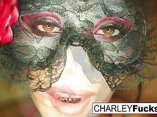 Charley Chase Wears Sexy Lingerie and Stockings