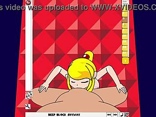 yo, samus in zero suit gets wild in cartoon action