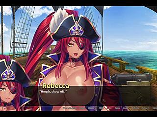 Pirate-booty Elise H gets wild in bukkake buccaneer anal scene, oh man