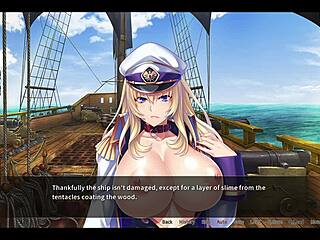 Pirate-booty Elise H gets wild in bukkake buccaneer anal scene, oh man