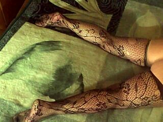 this horny stepdaughter in stockings is waiting for a good fucking session