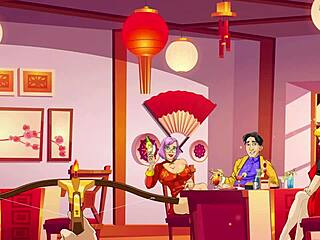 Lunar new year celebrations with asian traditions