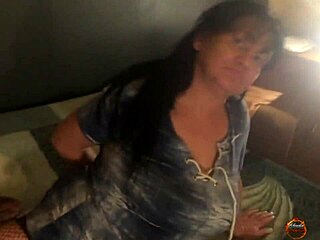 this horny stepdaughter in stockings is waiting for a good fucking session