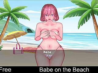 Babe Relaxes on the Beach