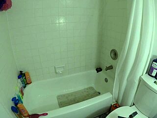 angel and lover enjoying a shower together.