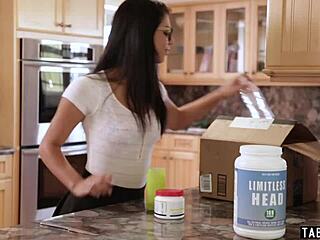 gina valentina's first blowbang with five cocks