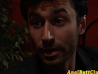 the fetish slut gets bound and deepthroats