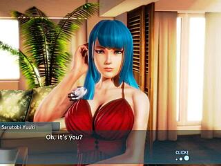 Blue haired beauty gets fucked silly in intense session