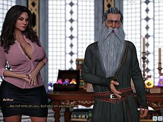 Adventure unfolds in Lust Academy 204 game