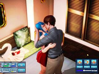 Blue haired beauty gets fucked silly in intense session