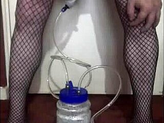 Dialogic-Provocative wanna see me milk with this portable cow machine in stockings?