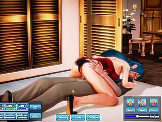 Blue haired beauty gets fucked silly in intense session