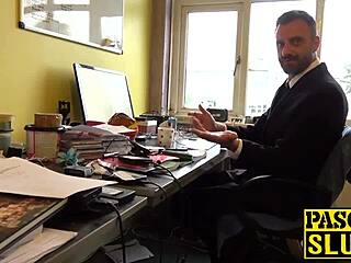 misha mayfair endures rough spanking in doggystyle with pascal 😈