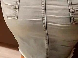 skirtshouse showing off clara's jeans skirt combo