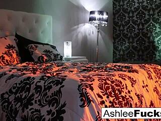 Ashlee Graham performs hot solo masturbation in artful nude pose