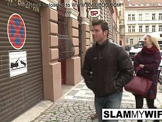 Blonde slut craves massive black cock in tight ass