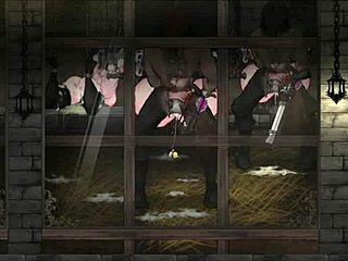 This anime hentai night scene at the ranch is wild