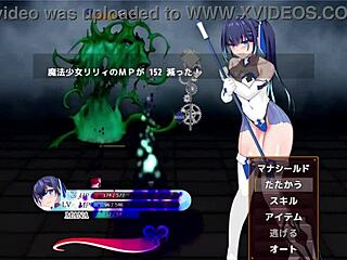 Intriguing hentai knight game with asian schoolgirl.