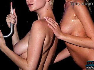 big natural tits hot lesbian blondes skye blue and riley anne with playboy