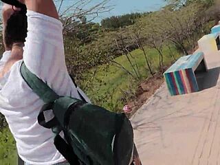 Latina cutie spotted me and jumped right into wild beach action.