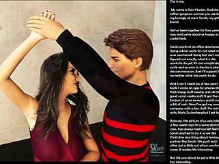 Oh, mira este pequeño gesto 18+ en episodio 1 de cómics 3D sexo cartoon