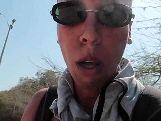 Latina cutie spotted me and jumped right into wild beach action.