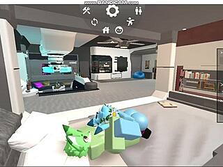 roblox furries gays relax comfortably together in the game.