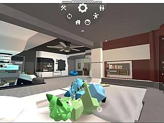 roblox furries gays relax comfortably together in the game.