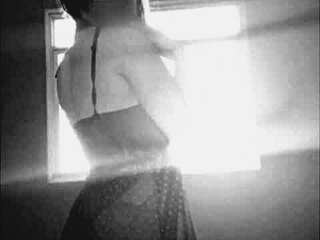 hot latina teases in lingerie from window 😜