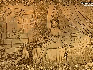 بنت عذراء بريئة تجرب الاستمناء اليدوي الأول في أنمي الجزء 19