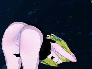 Anna uit Shaman King exorciseert met haar natte kut in POV