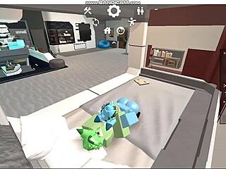 roblox furries gays relax comfortably together in the game.