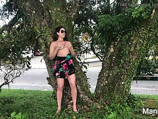 Latina Pornstar Manu Fox Caught Masturbating Naked On Train Tracks