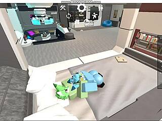 roblox furries gays relax comfortably together in the game.