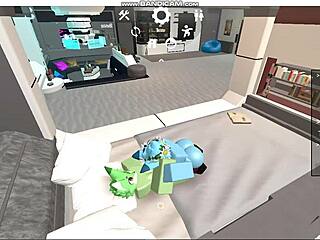 roblox furries gays relax comfortably together in the game.