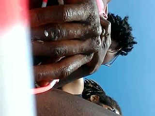 Fingering on the beach