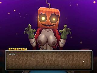 in hornycraft parody, steve fucks a sexy watermelon with big tits in cute outfit