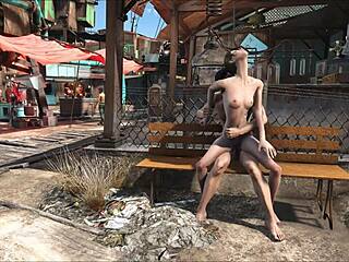 fallout 4 public fuck in diamond city with brunette