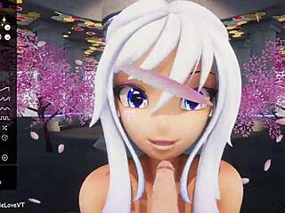 POV Blow Job From Hentai VTuber Elfie Love 3D VRChat