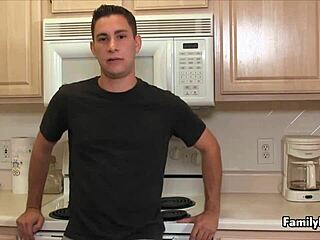 Young guy drills mature MILF's pussy hard