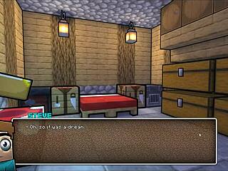 Parodie Hornycraft Steve baise pastèque sexy gros seins tenue mignonne