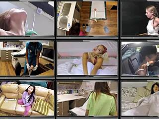 busty latina jasmine mendez masturbates loudly to her porn with hitachi wand!