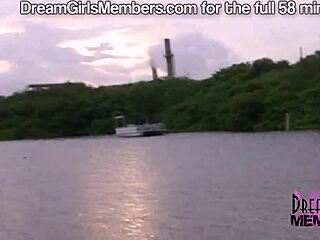 Wet t-shirt teen flashes in public, annoying the neighbors big time