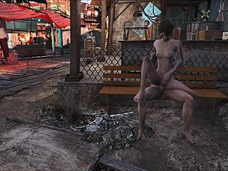 fallout 4 public fuck in diamond city with brunette