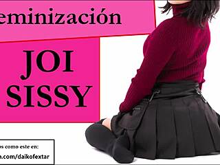 Hey, follow my JOI sissy instructions with feminization in minifalda and condom cei!